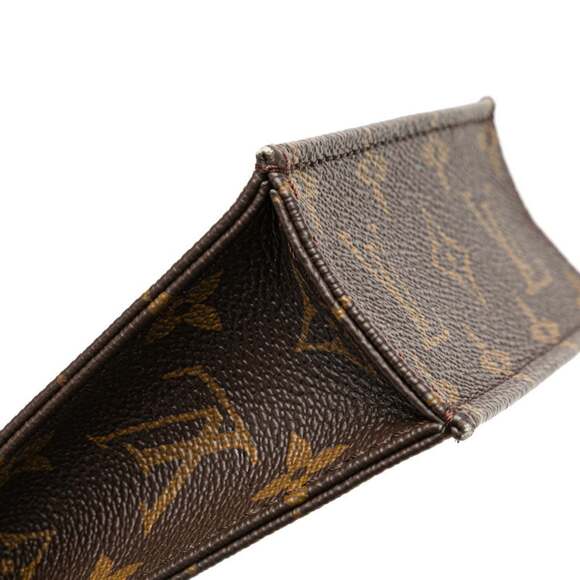 Louis Vuitton Monogram Petite Sac Plat Handbag/Shoulder Bag 2WAY M69442 Brown... - Picture 5 of 11